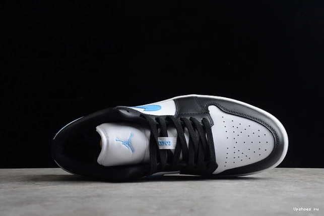 1 Jordan (W)  Low White Blue Black DC0774-041 University 0110